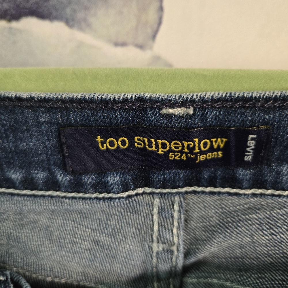 LEVI'S | 524 Too Superlow Bootcut Jeans in Blue sz 5M - Picture 9 of 12